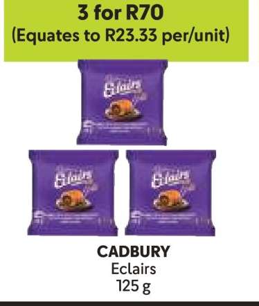 CADBURY Eclairs
