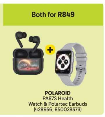 POLAROID PA87S Health Watch & Polartec Earbuds
