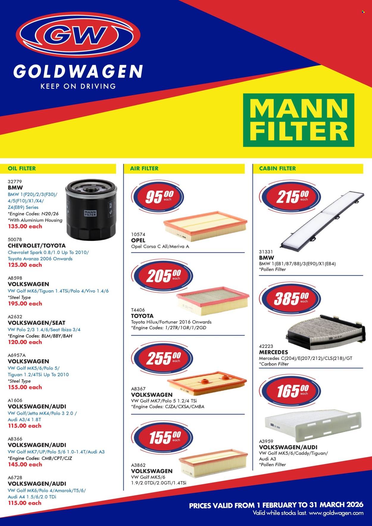 Goldwagen specials - 01/02/2026 - 31/03/2026. Page 1