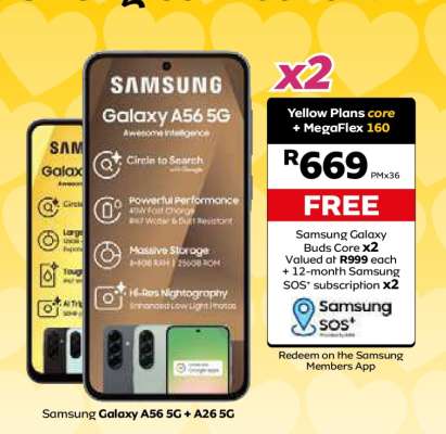 Samsung Galaxy A56 5G + A26 5G