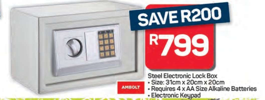 Steel Electronic Lock Box