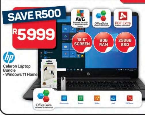 HP Celeron Laptop Bundle