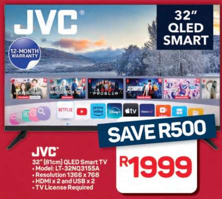 JVC 32" QLED Smart TV