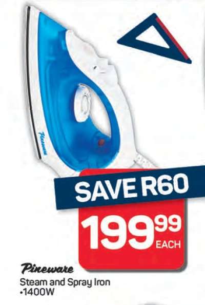 Pineware Steam and Spray Iron