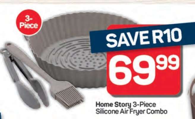 Home Story 3-Piece Silicone Air Fryer Combo