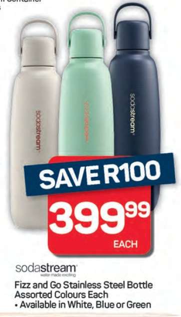 Fizz and Go Stainless Steel Bottle