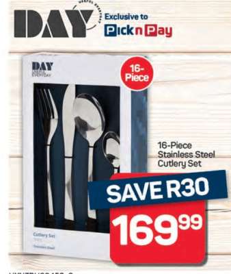 16-Piece Stainless Steel Cutlery Set