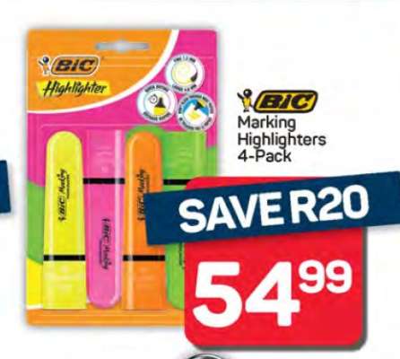 BIC Marking Highlighters 4-Pack