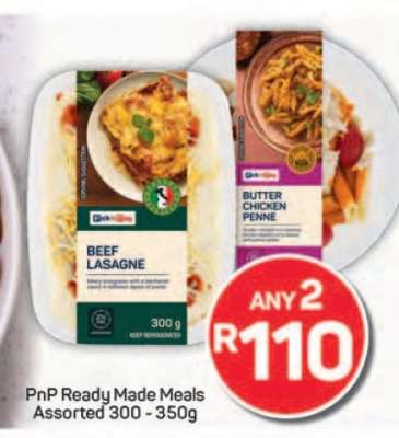 PnP Ready Made Meals Assorted 300 - 350g