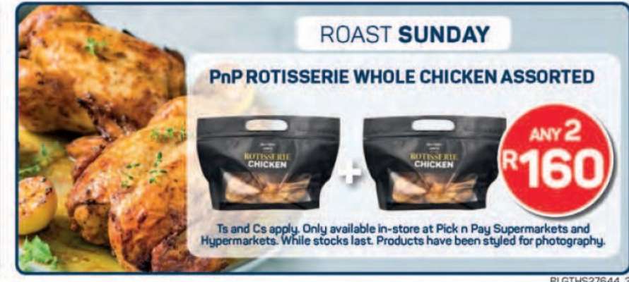 PnP Rotisserie Whole Chicken Assorted