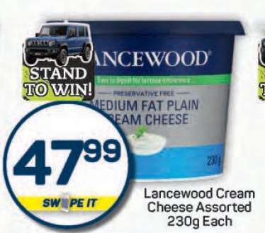 Lancewood Cream Cheese Assorted 230g Each