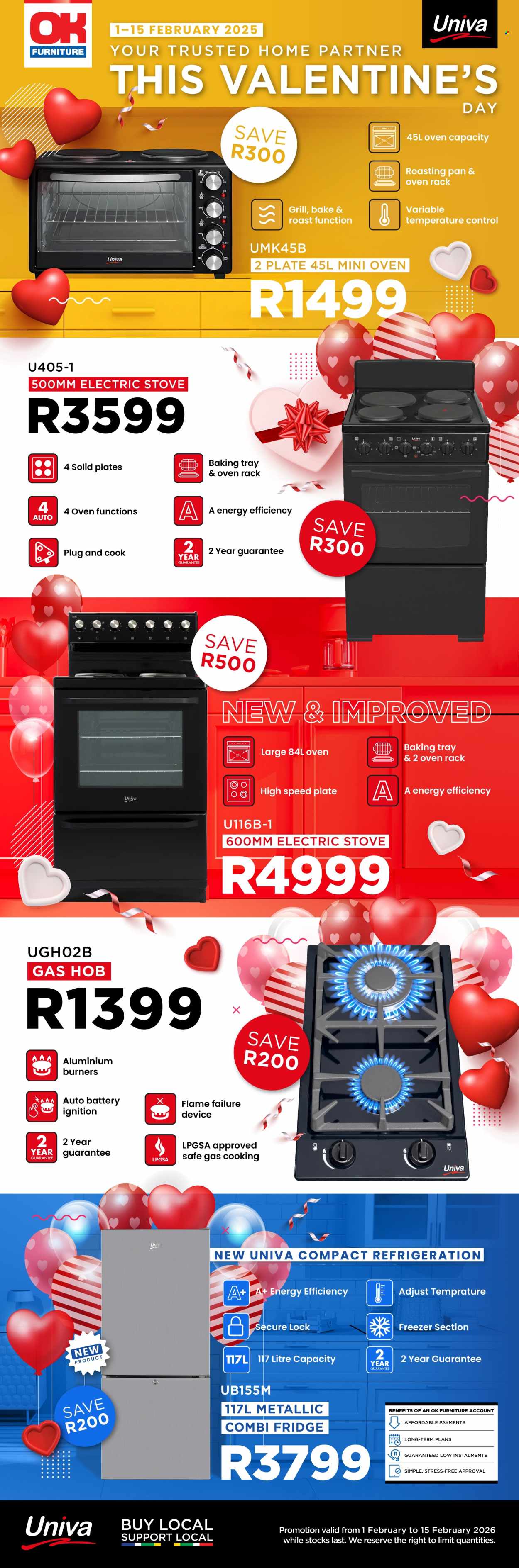 OK Furniture specials - 01/02/2026 - 15/02/2026. Page 1