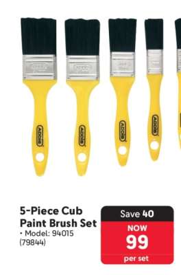 5-Piece Cub Paint Brush Set
