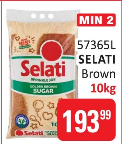 SELATI BROWN SUGAR 10kg