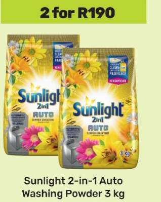 Sunlight 2-in-1 Auto Washing Powder 3 kg