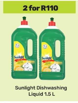 Sunlight Dishwashing Liquid 1.5 L
