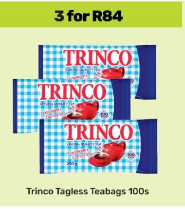 Trinco Tagless Teabags 100s