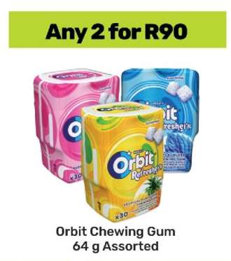 Orbit Chewing Gum 64 g Assorted