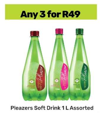 Pleazers Soft Drink 1 L Assorted