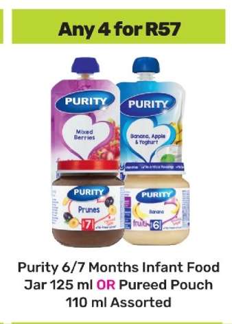 Purity 6/7 Months Infant Food