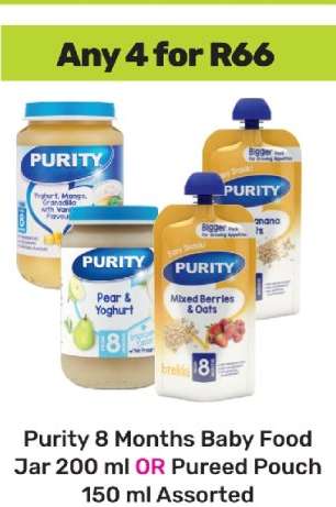 Purity 8 Months Baby Food