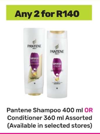 Pantene Shampoo 400 ml OR Conditioner 360 ml Assorted