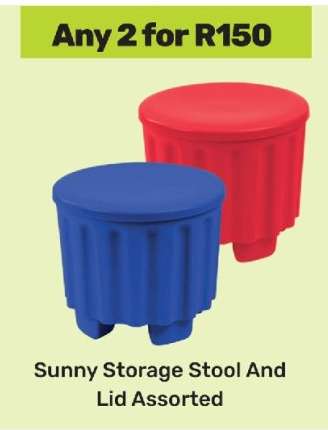 Sunny Storage Stool And Lid Assorted