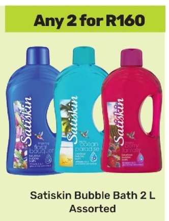 Satiskin Bubble Bath 2 L Assorted