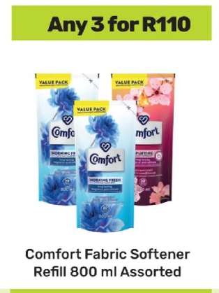 Comfort Fabric Softener Refill 800 ml Assorted