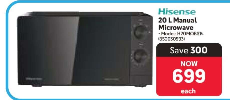 Hisense 20 L Manual Microwave