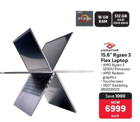 15.6” Ryzen 3 Flex Laptop