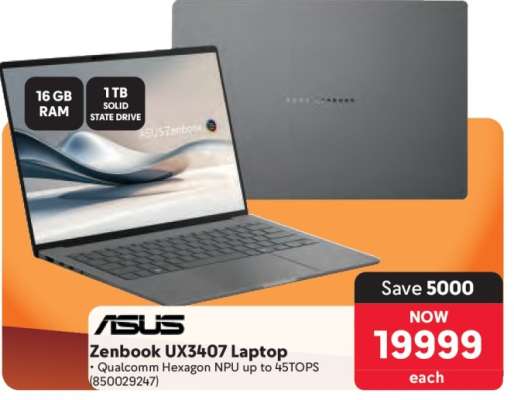 ASUS Zenbook UX3407 Laptop