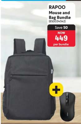 RAPOO Mouse and Bag Bundle