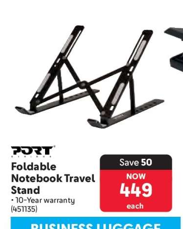 Foldable Notebook Travel Stand