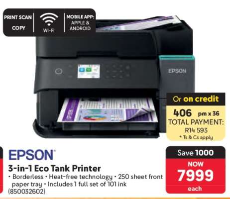 EPSON 3-in-1 Eco Tank Printer