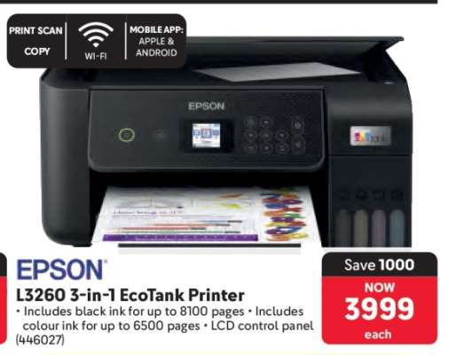 EPSON L3260 3-in-1 EcoTank Printer