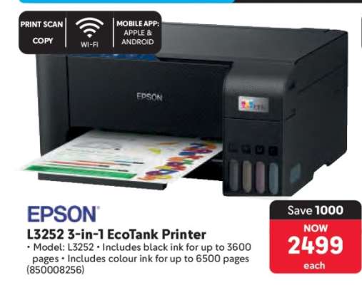 Epson L3252 3-in-1 EcoTank Printer