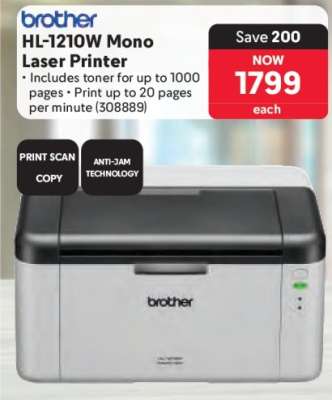 brother HL-1210W Mono Laser Printer