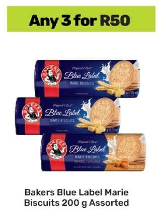 Bakers Blue Label Marie Biscuits 200 g Assorted