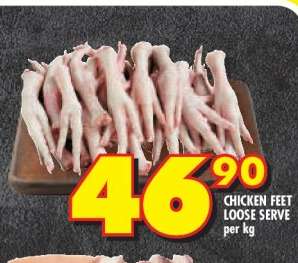 CHICKEN FEET LOOSE SERVE per kg