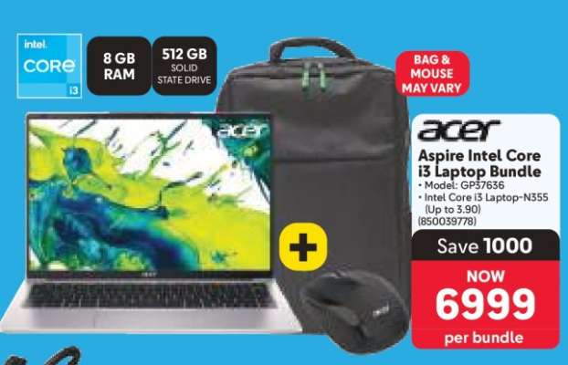 Acer Aspire Intel Core I3 Laptop Bundle