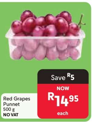 Red Grapes Punnet