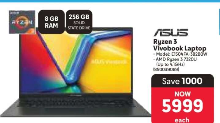 ASUS Ryzen 3 Vivobook Laptop