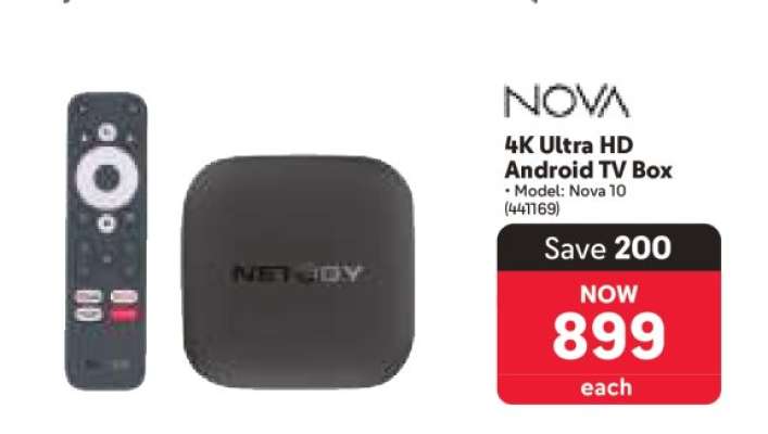 NOVA 4K Ultra HD Android TV Box