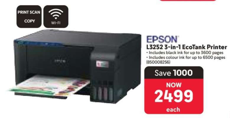 Epson L3252 3-in-1 EcoTank Printer
