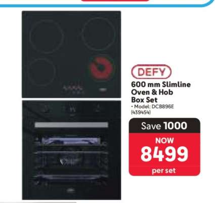 DEFY 600 mm Slimline Oven & Hob Box Set