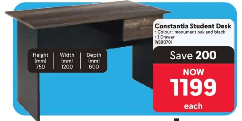 Constantia Student Desk