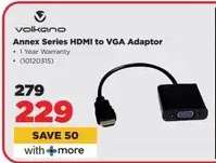 Volkano Annex Series HDMI to VGA Adaptor