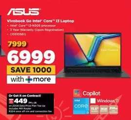 ASUS Vivobook Go Intel Core i3 Laptop