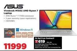 Asus Vivobook M1502 AMD Ryzen 7 Laptop